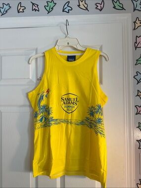 Men’s Yellow Samuel Adams Graphic Tank